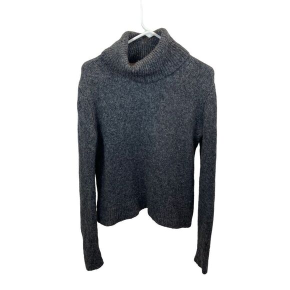 Ladies Banana Republic Grey Wool Blend Turtleneck Sweater Size Small - Picture 5 of 8
